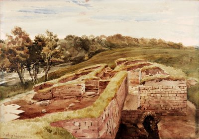 The Roman Baths, Chesters, North Tyne (East View) by Charles Richardson